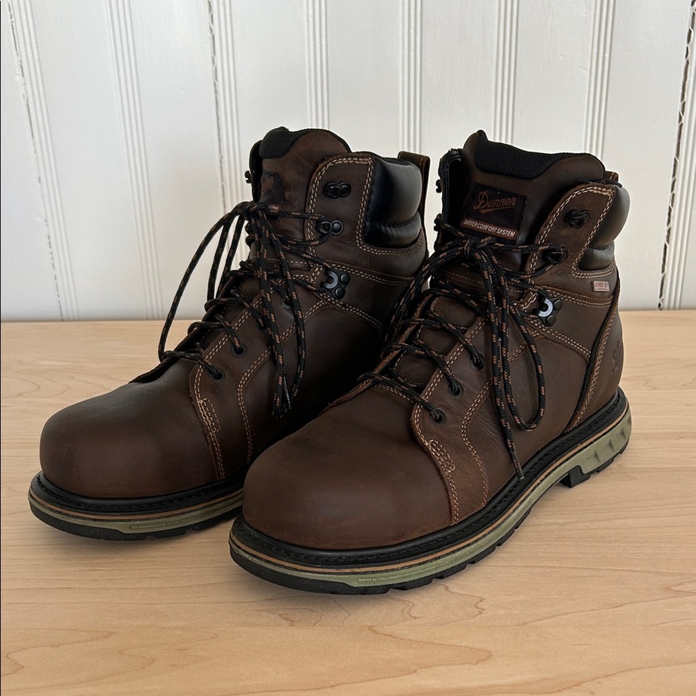 Steel Yard Danner Chocolate Brown Leather Boots
